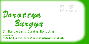 dorottya burgya business card